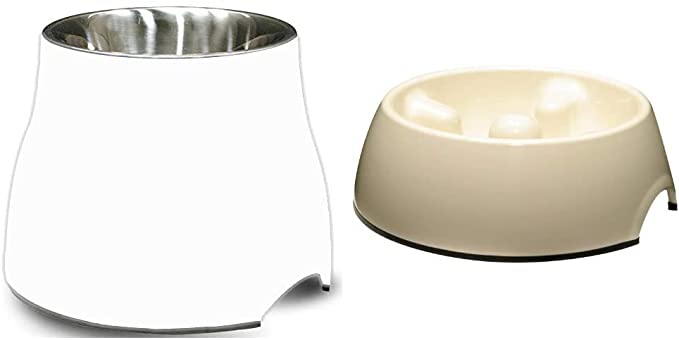 Dogit Elevated Dog Bowl, Stainless Steel Dog Food and Water Bowl for Dogs