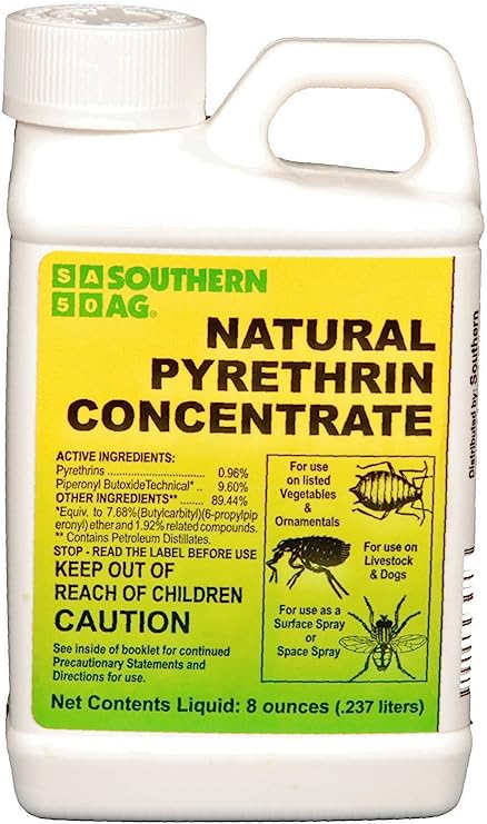 Southern Ag 10401 Natural Pyrethrin Concentrate, 8oz, Brown/A