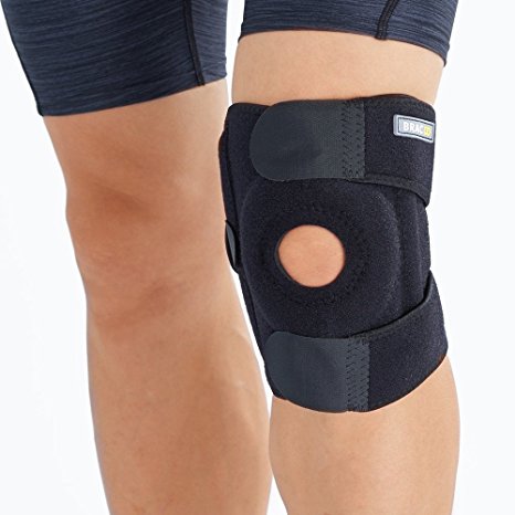 Bracoo Knee Brace, Dual-Spring Stabilizer with Open-Patella Stabilizer, For Arthritic Knee, ACL, Meniscus Tear, One Size …