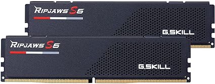 G.Skill RipJaws S5 Series (Intel XMP) 96GB (2 x 48GB) 288-Pin SDRAM U-DIMM DDR5 5600 CL40-40-40-89 1.25V Dual Channel Desktop Memory F5-5600J4040D48GX2-RS5K (Matte Black)