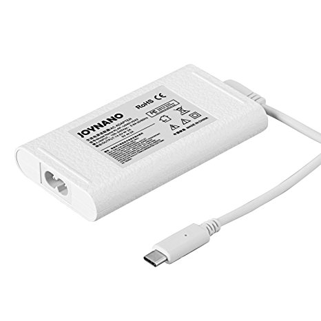 JoyNano 45W USB-C Power Adapter (20V 2.25A, 15V 3A, 12V 3A, 9V 3A, 5V 3A Max) Compatible Apple Macbook HUAWEI MateBook XiaoMi Notebook 12-inch 13-inch and More (White)