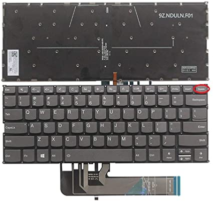 Laptop Replacement Keyboard Compatible for Lenovo IdeaPad FLEX-14API FLEX-14IML FLEX-14IWL US Layout Backlight