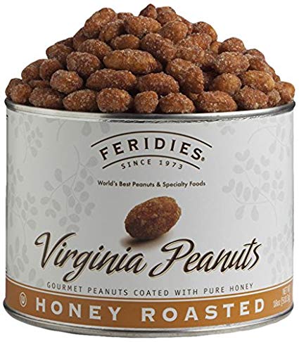 FERIDIES Honey Roasted Peanuts, 18 Ounce Can
