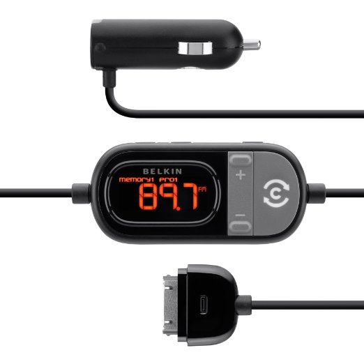 Belkin Tunecast FM Transmitter for Apple iPod, iPhone 3, iPhone 3G, iPhone 4, and iPhone 4S