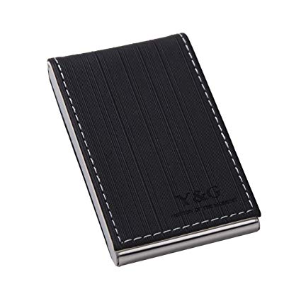 Y&G Men's Fashion Minimalist Leather PU Men's Business-Credit Card Holder with Magnetic