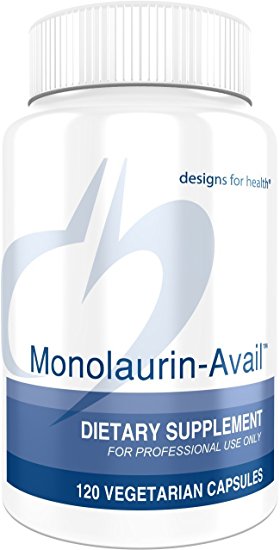 Designs for Health - Monolaurin-Avail - 1000mg Glycerol Monolaurate   Vitamin C Immune Support, 60 Servings