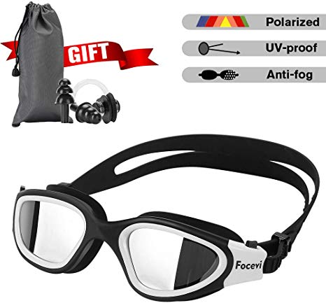 Swimming Goggles for Men/Women,Polarized Anti-Glare Anti-Fog UV Protection Mirrored Wide Vision Adult Swim Goggles, Boys/Girls/Junior/Teenagers/Youth Swim Googles,Swimming Glasses and Gear
