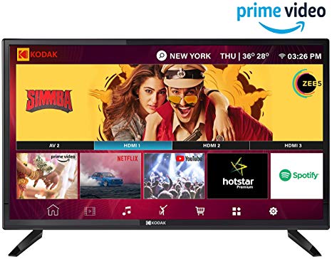 Kodak 80 cm (32 inches) HD Ready LED Smart TV 32HDXSMART Pro (Black) (2019 Model)