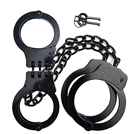 Ace Martial Arts Supply Professional Double Lock Handcuffs & Leg Cuffs