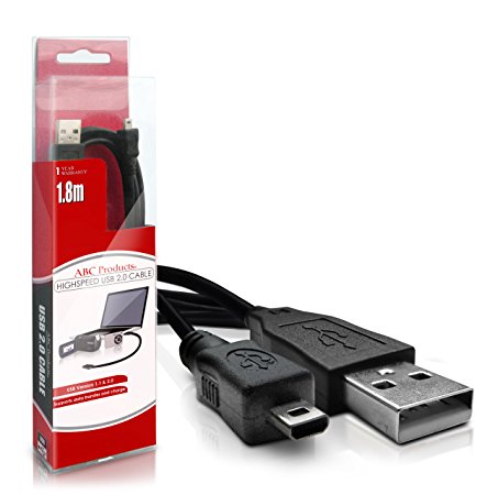 ABC Products Replacement Panasonic USB Cable Cord Lead (For Image Transfer / Battery Charger - Supports Charging in Select models) for Select Lumix Series Digital Camera (Models Stated Below)