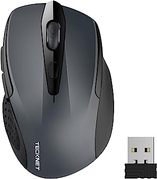 TeckNet Pro 2.4G Truewave Wireless Mouse grey grey