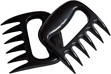 BBQ Meat Claws (Set of 2) - Pulled Pork Bear Claw Meat Shredder Forks - Safely Pull, Shred, Carve and Lift Pork, Beef, Poultry and Fish