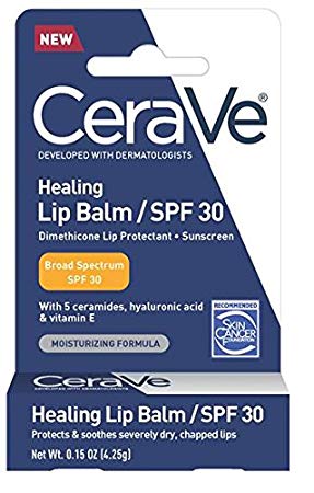 CeraVe Healing Lip Repair Balm with SPF 30, 0.15 Ounce