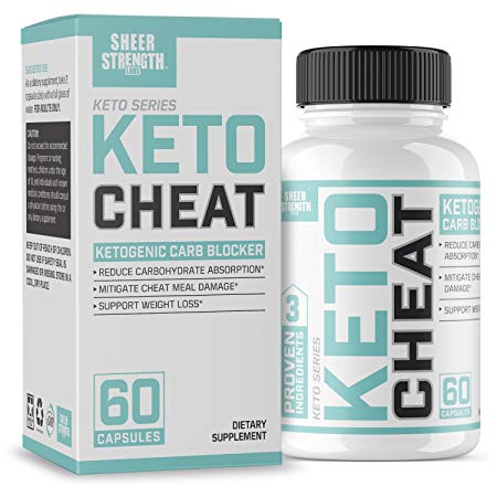 Extra Strength Ketogenic Carb Blocker & Appetite Suppressant - Promotes Healthy Weight Loss - White Kidney Bean, Green Tea Extract, Cinnamon - 60 Fat Burner Pills - Sheer Strength Labs