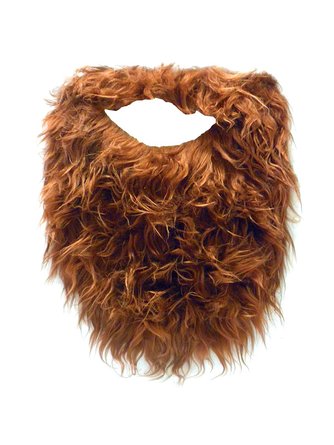 Jacobson Hat Company Men's Beard with Elastic, Brown, One Size