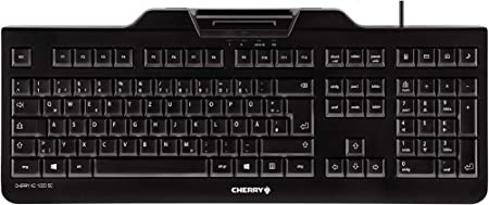 CHERRY KC 1000 SC Security Keyboard with Integrated Smart Card Terminal - Black