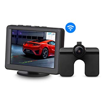 AUTO-VOX  Car Wireless Reversing Camera Kit 165 Degree Wide Angle IP68 Waterproof Backup Camera With Monitor For Parking Assistance Super Night Vision