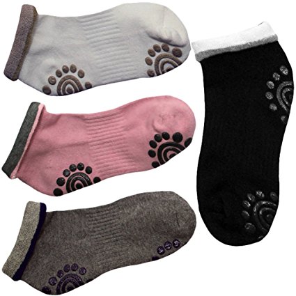 SUMERSHA Silicone Dot Cotton Non Slip Winter Yoga Socks for Women