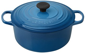 Le Creuset Signature Enameled Cast-Iron 5-1/2-Quart Round French (Dutch) Oven, Marseille