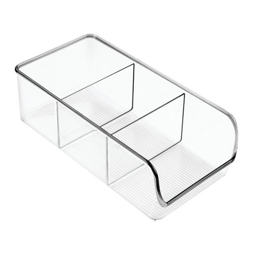 InterDesign Linus Kitchen, Pantry, Refrigerator, Freezer Storage Container, Clear