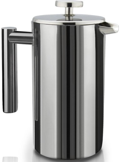 SterlingPro Double Wall Stainless Steel French Coffee Press 15L