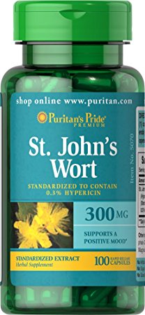 Puritan's Pride St. John's Wort Standardized Extract 300 mg-100 Capsules