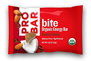PROBAR bite Organic Snack Bar, Coconut Almond, 1.62 ounce (Pack of 12)