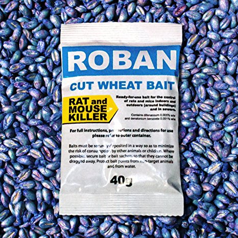 Elixir Roban Cut Wheat Bait | 40g Sachets | 1 - 100 | Profesional Mouse & Rat Poison x 2