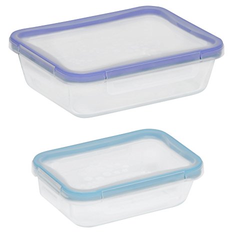 Snapware  4-Piece Total Solution Rectangle Food Storage Set, Glass