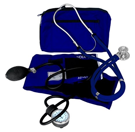 Dixie Ems Blood Pressure and Sprague Stethoscope Kit (Royal Blue)