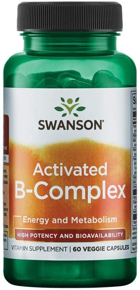 Swanson Activated B-Complex - High Potency and Bioavailability 60 Veg Caps