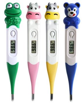 RMS Tot Temps Pediatric Digital Character Thermometers for Children Green Frog