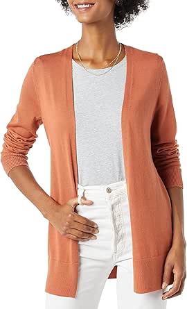 Amazon Essentials Women's Lightweight Open-Front Cardigan Sweater (Available in Plus Size)