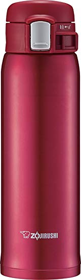 Zojirushi SM-SD48RC Stainless Steel Mug, 16-Ounce, New Clear Red