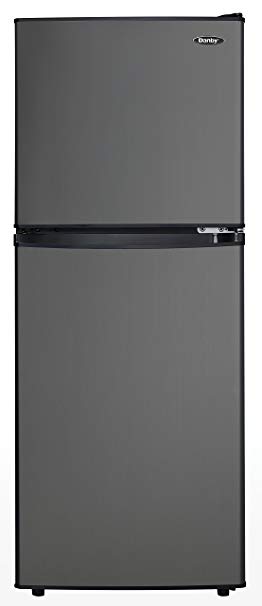 Danby DCR047A1BBSL Dual Door Compact Refrigerator, Black Stainless