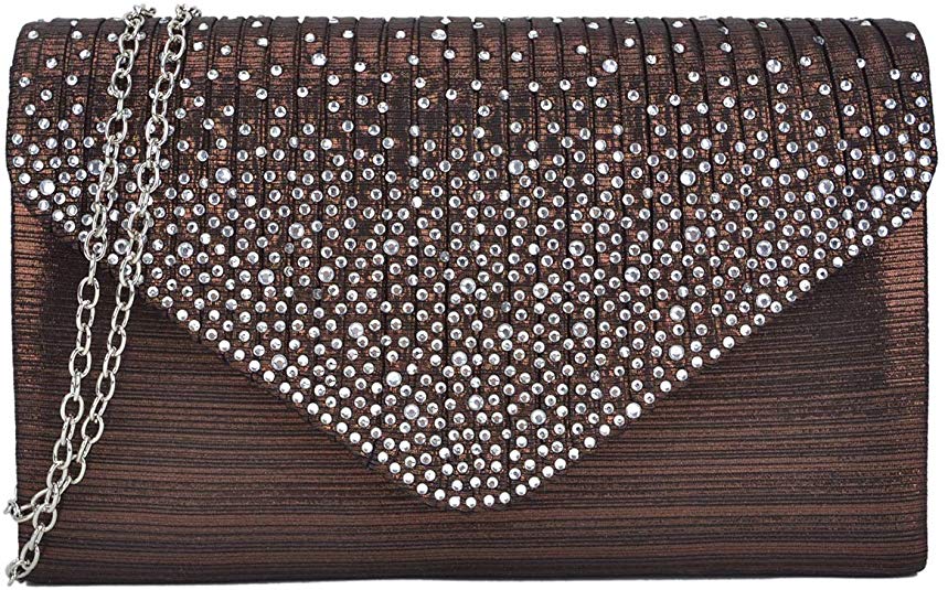 Women Evening Envelope Handbag Party Prom Clutch Purse Shoulder Cross Body Bag