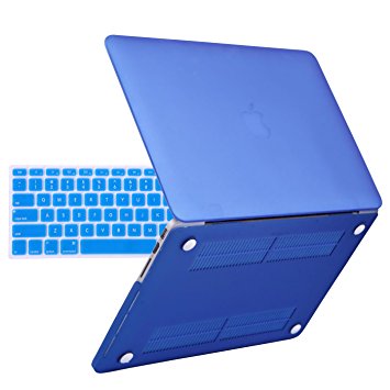 HDE Hard Case with Keyboard Cover for MacBook Pro 13 Inch Retina Display No CD Rom (A1425 / A1502) Lightweight Protective Cover fits Apple MacBook Pro 13 Version 2015/2014/2013/2012, Blue