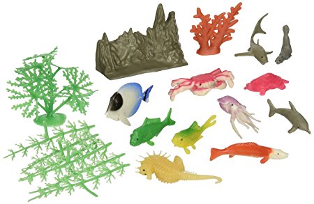 US Toy Assorted Ocean Animal and Plant Play Set (20 Piece)