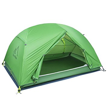 Ultralight Camping Tent, Terra Hiker 2-Person Tent with Rain Fly & Tent Tarp for 4 Seasons Outdoor Activities, Waterproof & Windproof, Weighs only 4.73 lbs