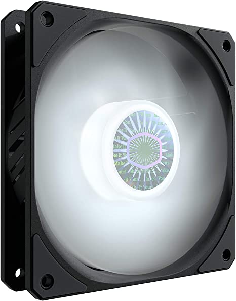 Cooler Master SickleFlow 120 V2 White LED Case & Cooling Fan - Translucent Air Balance Blades, 62 CFM, 2.5 mmH2O, 8 to 27 dBA - White LED