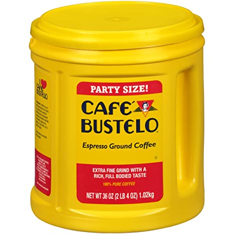 Café Bustelo Espresso Ground Coffee, 36 oz Party Size Canister