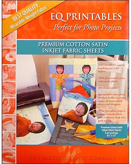 Electric Quilt Printables Inkjet Cotton Satin 6pc PrintablesInkjetCottonSatin6
