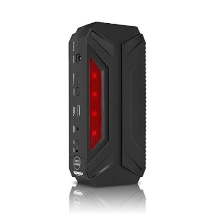 SURGE G6 600 AMP Portable Car Battery Jump Starter Power Bank Charger With 18000mAh Capacity - Emergency Jumpstart Trucks SUVs Cars and More - Includes All Major Laptop and Smartphone Charging Cables