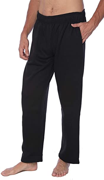 Men's Fleece Sweatpants Casual Jogger with Pockets Available in Plus Size