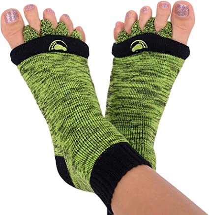 Original Foot Alignment Socks Green/Black Happy Feet