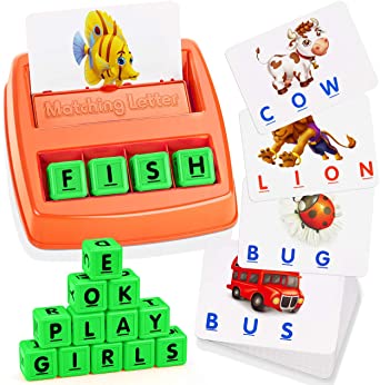 ATOPDREAM TOPTOY Matching Letter Game for Kids - Educational Toys Stocking Stuffer Stocking Fillers Christmas Xmas Gifts Present Toys for 3-8 Year Old Boys Girls