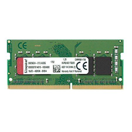 Kingston Technology ValueRAM 8GB 2400Mhz DDR4 Non-ECC CL17 SODIMM 1Rx8 (KVR24S17S8/8)
