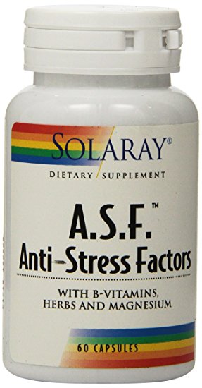 Solaray A.S.F. Anti-Stress Factors Supplement, 60 Count