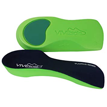 Vivesole Orthotic Heel Insoles - Half Shoe Inserts for Plantar Fasciitis, Foot Arch, Feet Fatigue, Lower Back Pain Relief - Non Odor Foam Cup Support for Men, Woman - For Walking, Running, Exercises