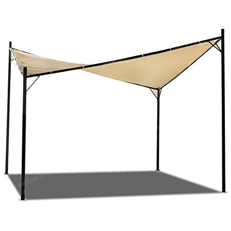 ABCCANOPY Butterfly Gazebo Garden Canopy Shelter 12'x12', Beige